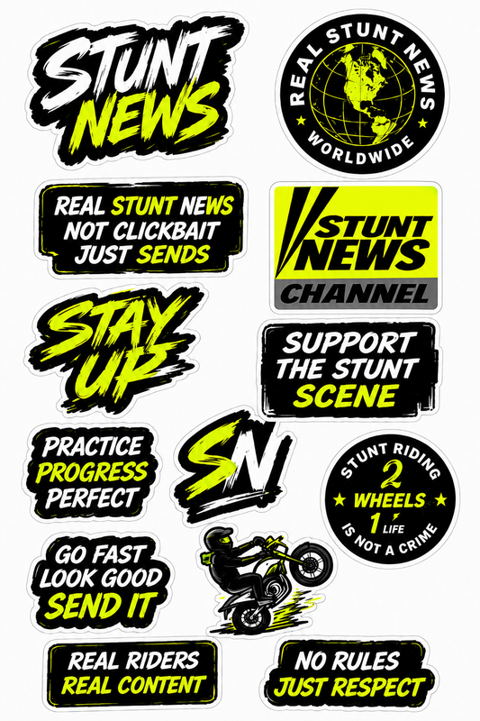 Real Stunt News Sticker Packs