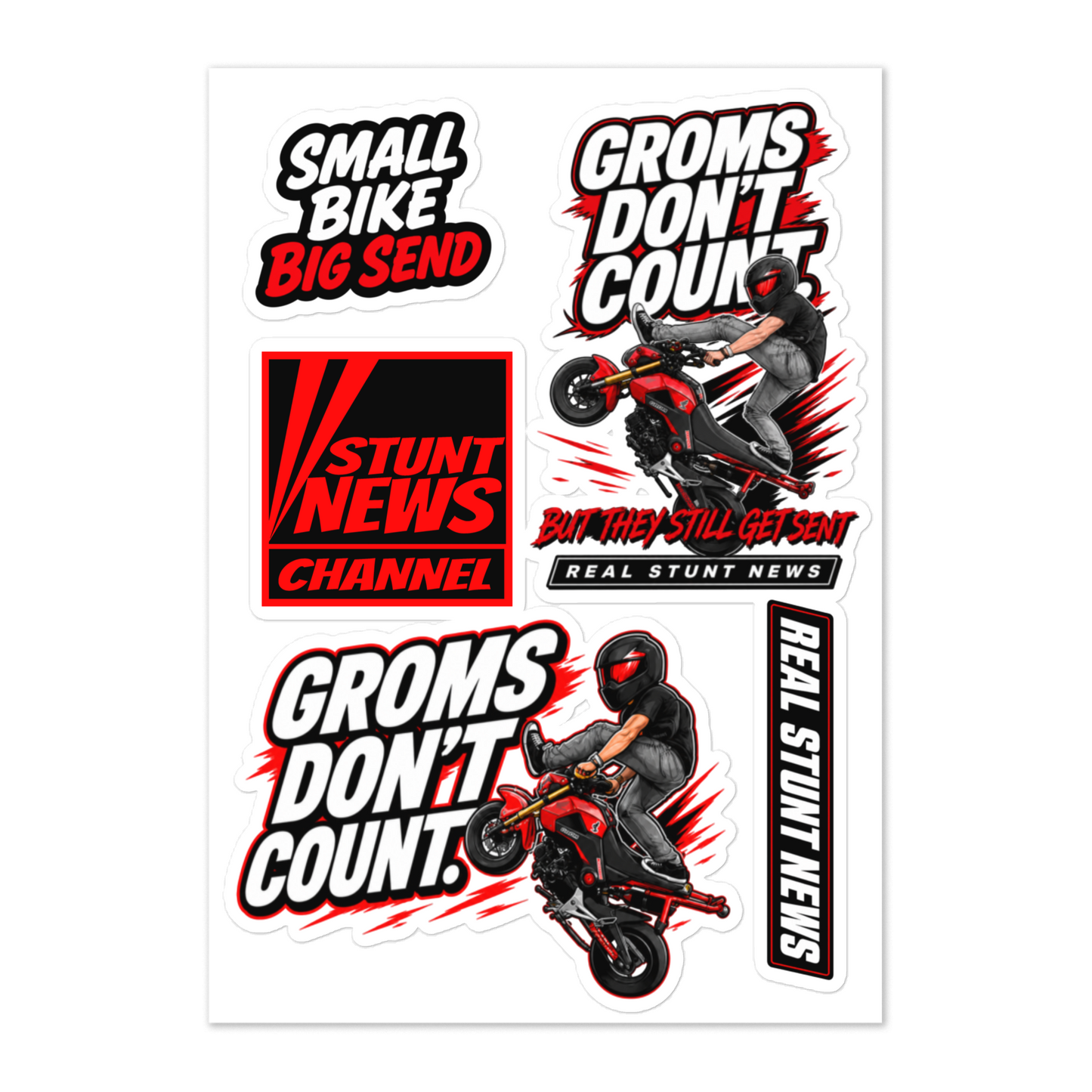 Real Stunt News Sticker Packs