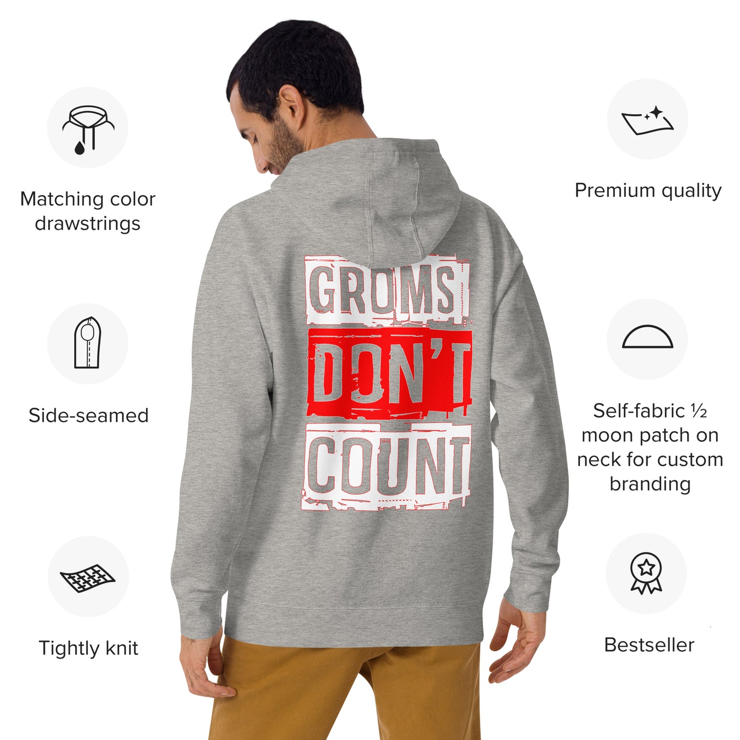 Sweat à capuche Groms Dont Count