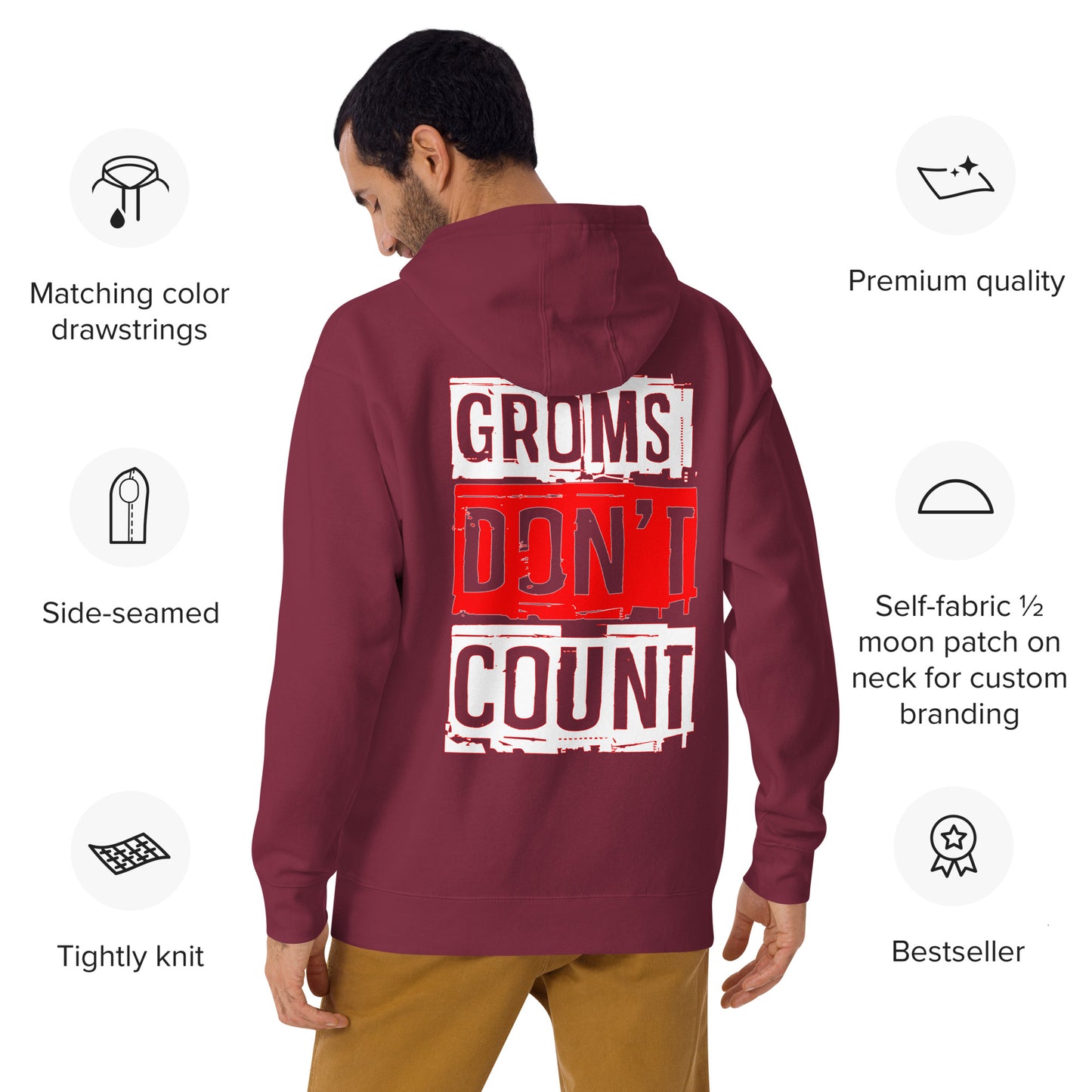 Sweat à capuche Groms Dont Count